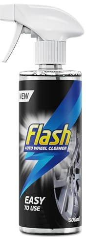 Flash Car Care Alloy Wheel Cleaner Spray 500ml, Powerful Car Wheel & Tyre Cleaner, Removes Brake Dust & Grime Safely from All Wheels