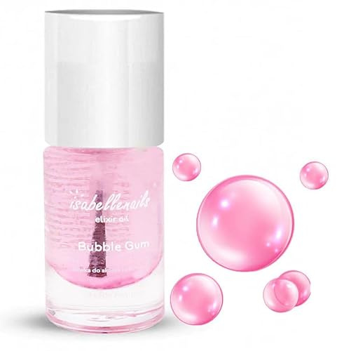 Isabellenails Cuticle Oil 7 ml - Nagelöl - Nagelöl Pflege für Nägel Nagelhaut - SPA - Vegan - Mit Mandelöl, Macadamiaöl, Vitamin E (Ballon-Gum)