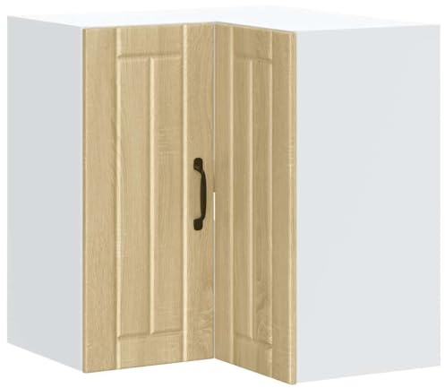 vidaXL Küchen-Eckhängeschrank Lucca Sonoma-Eiche Holzwerkstoff