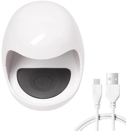 Liten gel nagellampa – nagel-UV- liten – liten UV-nagellampa, bärbar LED-nagelhärdande lampa för konst, professionell konst, spik UV- med USB-laddning, nagelmanikyrverktyg för att härda