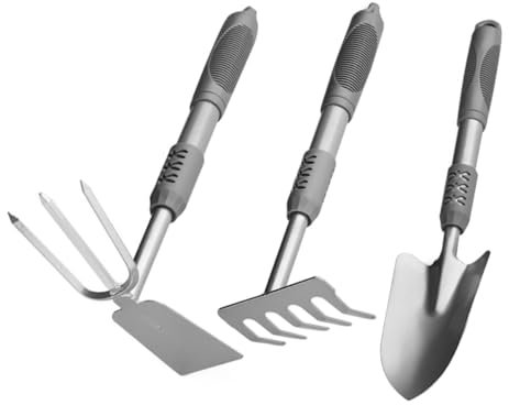 SUPVOX Set Di Attrezzi Da Giardino 3 in 1 Pala Kit Di Attrezzi Da Giardinaggio Per Piantare E Trapiantare