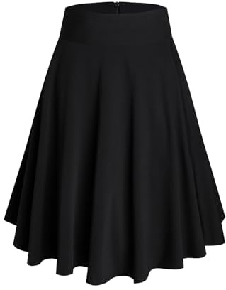 Maxi kjol dam hög midja elegant A-linje enfärgad långa kjolar röd svart maxikjol, Svart midi, S