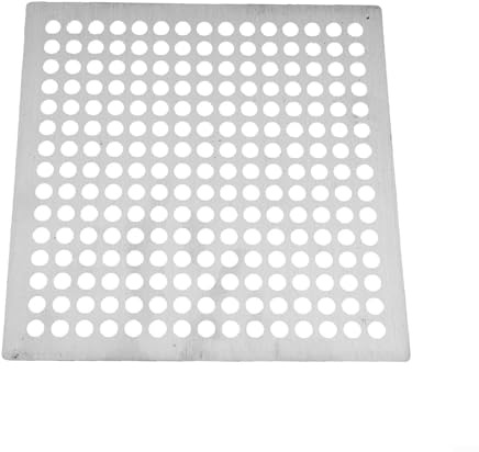 Springwillfly Copertura per filtro di scarico della doccia, in acciaio inox, quadrata, per accessori per lavandino del bagno (12,5 cm)