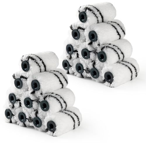 CoatPro Twools 20 Pack 2 Inch Mini Paint Roller Cover(3/8 Inch Nap), Professional Grade Paint Tools, Suitable for Repairing Small Paint Rollers on Walls, Doors, Cabinets and Window Edges