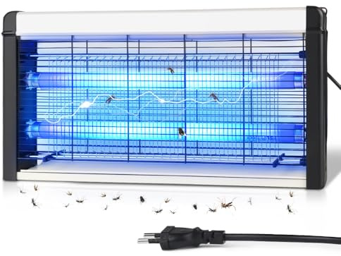 Tebies Myggskydd 3 500 V högspänning - 30 W UV elektrisk flugdöd, giftfri och skadedjursbekämpning, insektsfälla, mygg- och flugfälla, lämplig för hem, trädgård