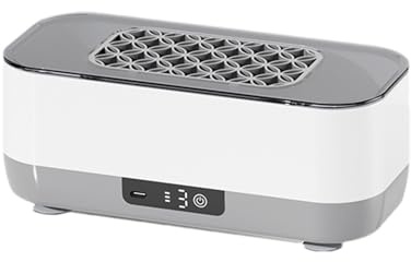 Nettoyeur à ultrasons – Appareil de nettoyage sonique compact, fonction de dégazage puissante, technologie d'économie d'énergie, conception de panier amovible | Machine à laver polyvalente pour bijoux