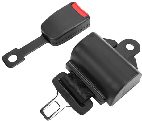 Goshyda Cintura di Sicurezza Retrattile per Carrello Elevatore 43,3 Pollici, Cintura di Sicurezza Universale Regolabile a 2 Punti, per Tosaerba Campo con Buggy per Trattore per Auto