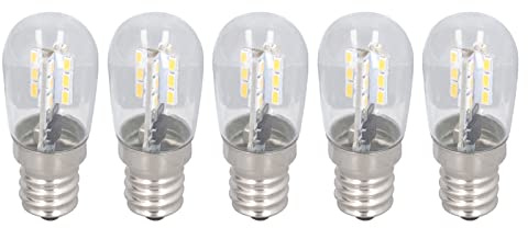 KIMISS Bombilla de Lámpara de Techo LED E12 de Color Blanco Cálido, 10 Piezas, Bombilla Pequeña de 500 Lm para Lámpara de Pared, de Candelabro E12 Regulable para Iluminación de Oficina de Dormitorio