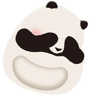 LIXSAZSE Supporto Panda, comodo supporto memory personalizzato per il polso, per uffici, base in gomma antiscivolo, facilita il lavoro