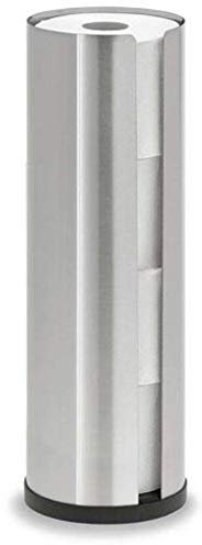 blomus -NEXIO- WC-Rollenhalter aus Edelstahl, exklusiver Toilettenpapierhalter mit Platz für bis zu 4 Rollen, modernes Badaccessoire ohne Montage (H / B / T: 45,5 x 13,5 x 13,5 cm, Silber, 68409)