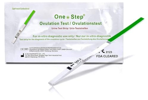 60 x One Step Ovulation Strips 20miu/ml Test Kit Sensitive Fertility Predictor Testing Sticks (Wide Width)