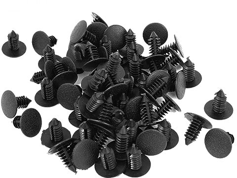 sourcing map 100 Stücke Auto Kunststoff Stoßstange Befestigung Motorhaube Clip Niet 8mm de DE de