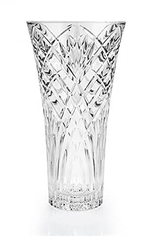RCR 25616020006 Melodia Kristallvase, inneneinrichtung vase für blumen, blumenvase, glasvase, kerzenhalter, Vase Für Pampasgras, blumentopf Für Schreibtischbürohochzeitsmittelstück, 30cm Hoch