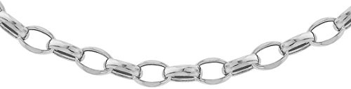 Carissima Gold Damen Oval Hollow 3.5 mm Belcher Halskette 9k (375)