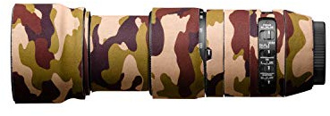 easyCover - Lens Oak - Objektivschutz - Schutz für Ihr Kameraobjektiv - Geeignet für Sigma 100-400 Contemporary -Braun Camouflage