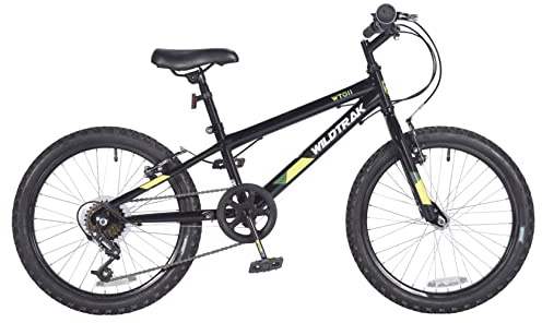 Wildtrak - 20 Zoll Fahrrad für Kinder, Alter 6-9 Jahre, verstellbare Bremsen - Schwarz