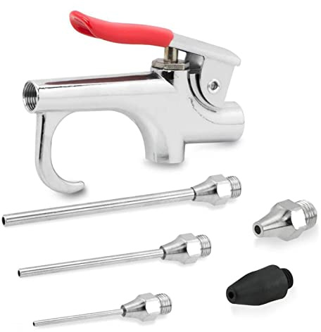 XLKJ Soufflette Pistolet à Poussière, Soufflette Bec Court + Bec Long, pour Souffler la Poudre de Résidu