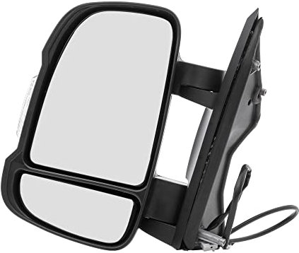 RIDEX 50O0199 Rétroviseur extérieur chauffant avec capteur de température avec rétroviseur à grand angle Bras court de rétroviseur convexe gauche