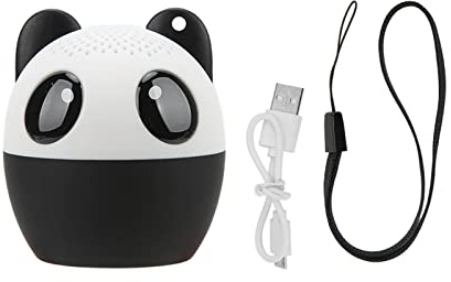 Eujgoov Pet Mini-Bluetooth-Lautsprecher mit Selfie-Funktion, Niedlicher Tragbarer Lautsprecher für Kinder, Teenager, Mädchen Im Teenageralter (Panda)