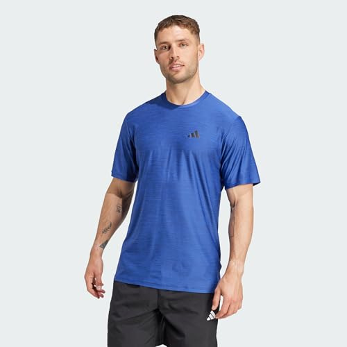 Adidas Uomo Train Essentials Stretch Training Tee, SELBLM/Black, M