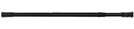 Vetrineinrete® Bastone nero per tenda estensibile telescopica asta appendiabiti per armadio allungabile regolabile da 140 a 260 cm