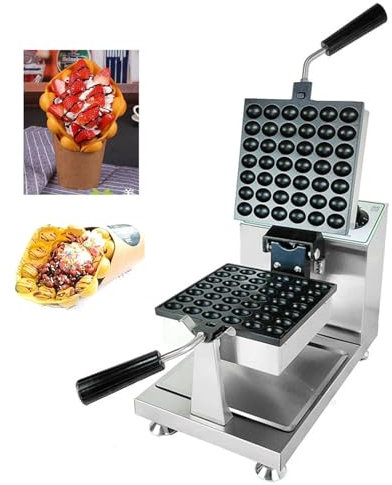 XNZJHPP Gaufrier à Bulles Commercial, gaufrier carré à Bulles d'œufs de 1200 W, Machine à gaufres antiadhésive pour Restaurant, contrôle de la température et du Temps