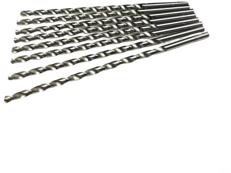 CWOQOCW 300Mm Extra Long HSS Drill Bits For Metal Wood Plastic Drilling, Double Groove Round Shank Drill Bit Set 7-16mm Diameter (10mm)