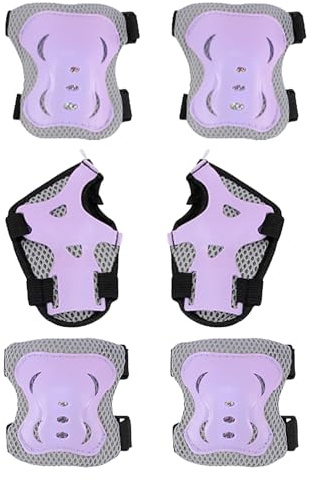 Équipement de Protection pour Enfants, genouillères et coudières avec protège-Poignets, Protections réglables sécurisées et Flexibles pour Skateboard, Scooter, Cyclisme, Jeunes Filles, garçons