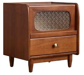 Comodino e divano in legno massello a doppia funzione, 50 x 48 x 53 cm, ideale per camera da letto, soggiorno, balcone, elegante console per l'organizzazione della casa