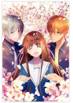 Fruits Basket Anime 5 Canvas Poster Wall Art Decor Print Picture Paintings for Living Room Bedroom Decoration 12x18inch(30x45cm)