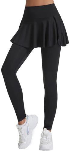 Pantalones cómodos para mujer, falda de tenis deportiva de verano, pantalones de cintura alta, levantamiento de cadera, falda de yoga, exposición, entrenamiento, bádminton falda leggins con bolsillo