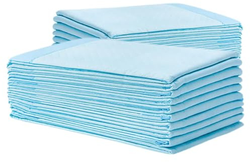 CLISPEED Einweg Wickelunterlagen für Babys und Erwachsene Saugfähige Wickelauflagen 60X90cm Auslaufsichere Einweg Bettpads mit Hautfreundlichem Vlies Praktische Reise und Pflegeunterlagen