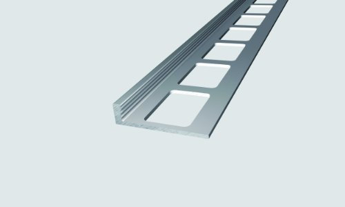 Alu-Abschlussprofil gestanzt für Beläge 4,5mm - 250cm in versch. Farben