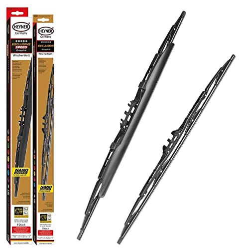 Fits Vauxhall Insignia 2008-2016 Heyner Germany Spoiler Windscreen Wiper Blades Front Set 2418 HS2418H