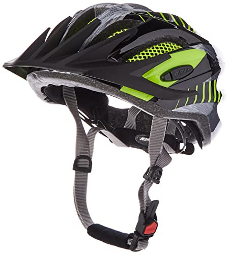 Alpina Kinder 2.0 Fahrradhelm, Schwarz/Grau/Neon, 50-55