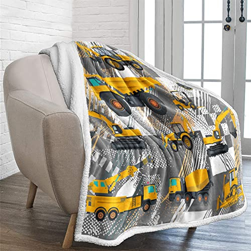 Lunoroey Coperta – 100% microfibra, pile, giallo, 150 x 200 cm, stampa dinosauro, reversibile, morbida, versatile, per interni ed esterni, per tutte le stagioni