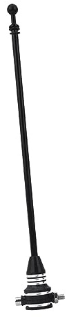 Ronyme Motorcycle Flag Pole Flagpole Mount Universal Multifunction Flag Holder Rear Side Flag Mount Practical Sturdy for Motorbike Spare Parts, Black