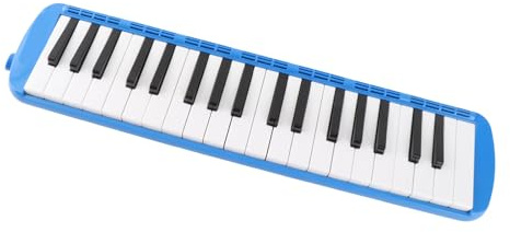 Melodica 37 Tasti Tastiera Strumento Musicale a Fiato Portatile Professionale Training Adatto Ai Principianti (BLUE)