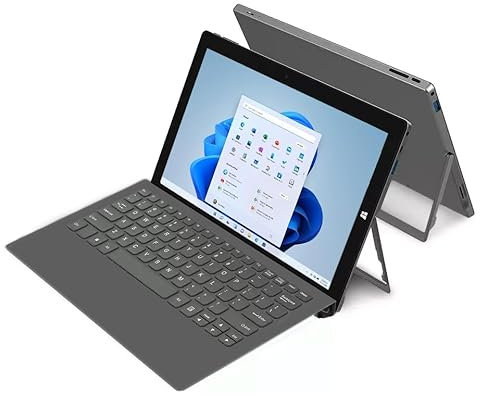 SZTPS® Tablette Windows 11 11.6 pollici, Windows Tablette avec tastiera, processeur Intel 8 Go + 256 Go Tablette PC 2 en 1 (QWERTY Deutsch)