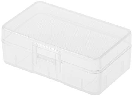 Mini Transparent Case Holder Storage Box for 1x 9V Batteries or 2x AA Batteries