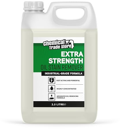 Chemical Trade Store - Oil Stain Remover - Removes Tough Stains from Driveways & Patios - Heavy Duty Cleaner & Degreaser - 2.5 Litre