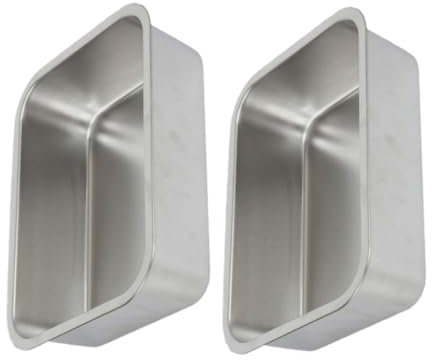 FELTECHELECTR 2pezzi Vassoi Buffet Inossidabile Teglie Lunghe per e Snack per Ristoranti e Buffet