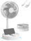 KASYDoFF Ventilador USB silencioso, batería de 5400 mAh - 24 horas, oscilante, ventilador de mesa, 200 mm, pequeño, 4 niveles y temporizador, mini ventilador de mesa para apartamentos, color blanco