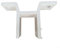Support de fixation mural pour store rétractable en alliage d'aluminium blanc 12,8 x 8,1 cm Installation facile Stabilité structurelle
