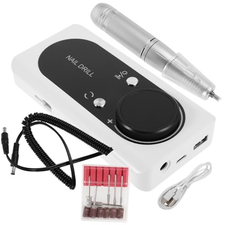 Healeved Trapano Per Unghie Portatile Lucidatore e Rimuovi Gel Acrilico Manicure e Pedicure e e Strumento Multifunzionale Per Unghie