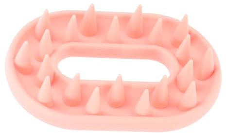 Silikon Kopfhautmassagebürste für Rosa und Shampoo Reinigung | Ergonomisches Design, Leichte Ausführung, Fördert die Zirkulation
