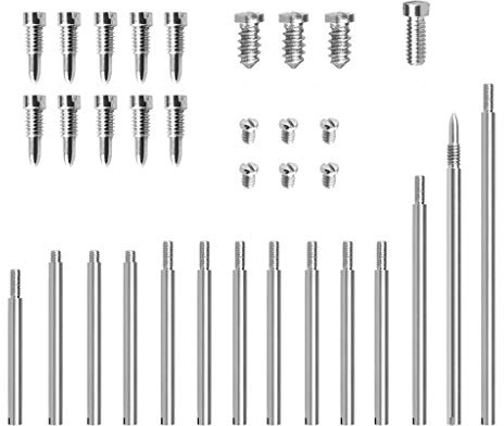 ASHLUYAK 34-teiliges Klarinetten-Reparaturwerkzeug-Set, Metall, Klarinettenreparatur, Wartungswerkzeuge, Instrumenten-Reparaturwerkzeug, Teile, Schrauben, Werkzeuge