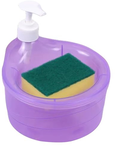 Refillable Liquid Tank: Manual Press Tank for Kitchen Washing Side Sink Container | Countertop Cleaning Station, Storage Area
