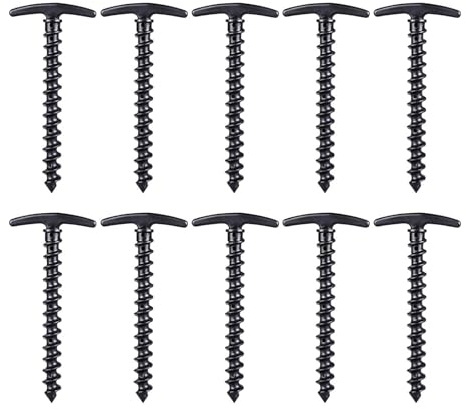Estacas Tornillo Tierra 10 Piezas Piquetas Para Lona | Piquetas Tienda Camping Mujeres, Hombres, Campistas, Playa, Festival Musical, Senderismo, Camping, Jardín