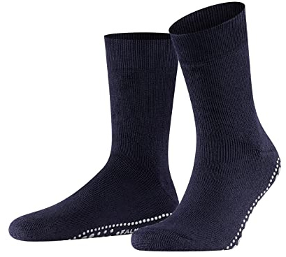 FALKE Homepads M Hp lana cotone con suola in gomma 1 paio, Calze da casa , Blu Marine 6120, 43-46